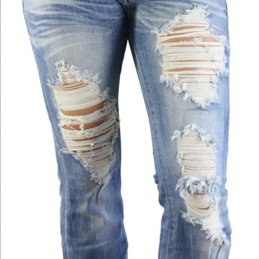 SEXY SILVER BOOTCUT JEANS